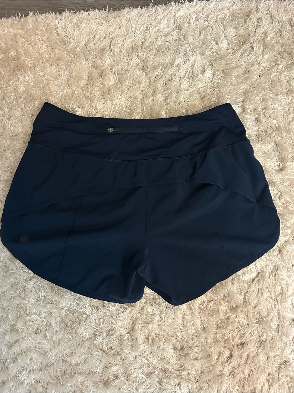 Women’s Navy Blue Active Running Shorts - Picture 2 of 4